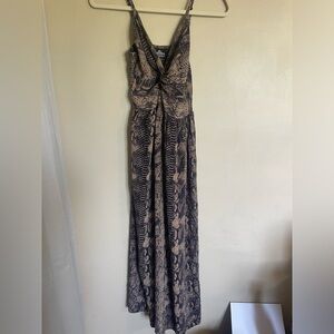 ANGIE Snakeskin Print Dress